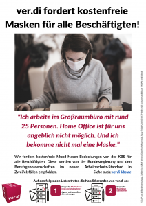 Flugblatt: ver.di fordert kostenfreie Masken für alle Beschäftigten (2020-04-22)