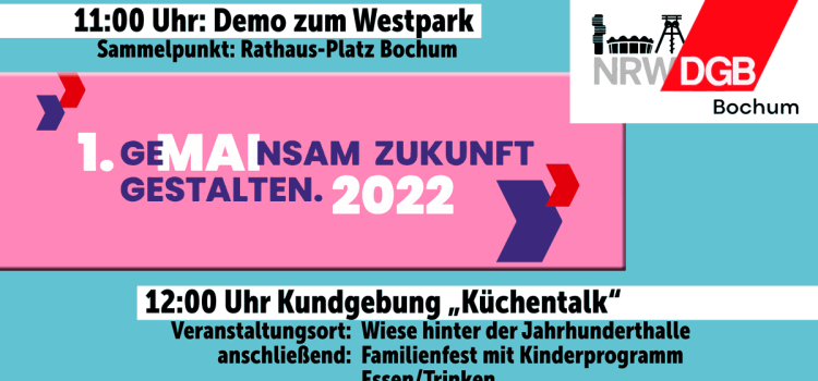 Tag der Arbeit 2022: GeMAInsam Zukunft gestalten